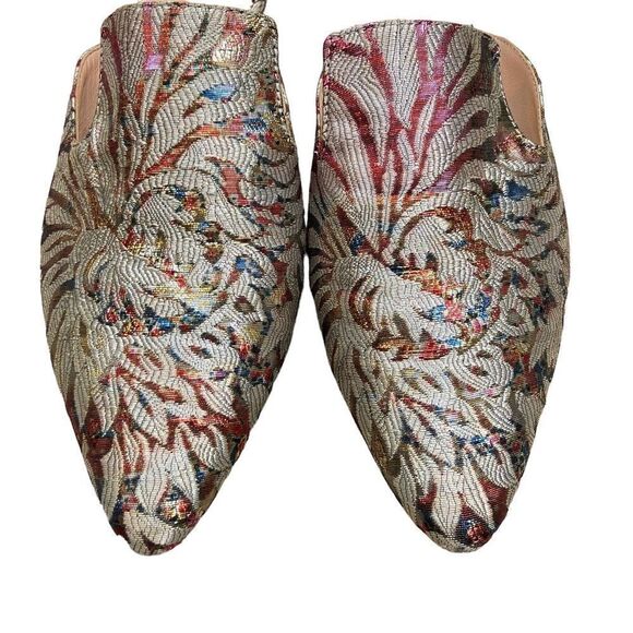 J. Crew Marina Jacquard Fantasia Mule Slides‎ Size 7.5 - Picture 2 of 11